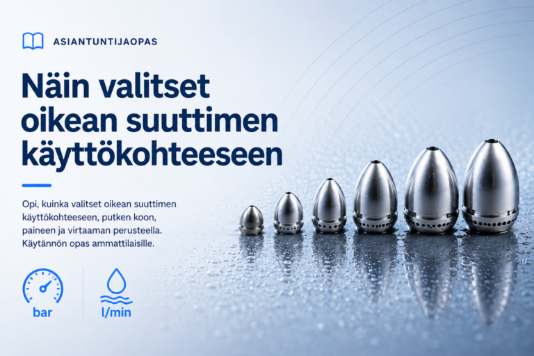 Oikea suutin opas